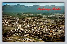 Anchorage AK-Alaska, Birds Eye View of Anchorage, Antique Vintage Postcard picture