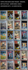 Topps Star Wars Card Trader Original Art Flat Files SR/Rare/Uncommon Set Digital picture