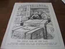 1933 Original POLITICAL CARTOON - CHINA as SHOP KEEPER for the WORLD very CHEAP picture