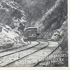 Antique 1900s Great Gorge Route Trolley Line Postcard Niagara Falls NY New York picture