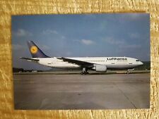 LUFTHANSA EXPRESS AIRBUS A300-603.VTG UNUSED AIRCRAFT POSTCARD*P23 picture