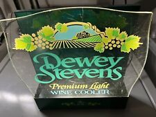 1980's ANHEUSER BUSCH DEWEY STEVENS WINE LIGHT UP BAR ADVERTISING SIGN picture