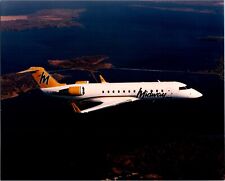 Midway Airlines 8X10 Photo Print Bombardier Regional Aircraft Aerial View picture
