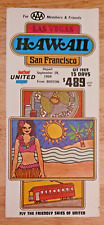 1969 AAA LAS VEGAS HAWAII SAN FRANCISCO UNITED AIRLINES BROCHURE picture