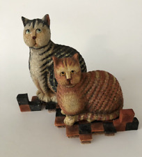 Patience & Prudence Resin Cat Figurine 1999 First Edition Krieblel Lang & Wise picture