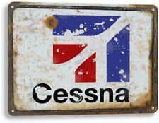 Cessna Aviation Logo Plane Jet Airplane Vintage Retro Decor Metal Tin Sign New picture