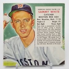 1954 Red Man Tobacco All Star Team SAMMY WHITE (No Tab) Boston Red Sox #14 Clean picture
