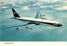 BOAC, British Overseas Airways Corporation, Boeing 707, VC10, 747 Postcard picture