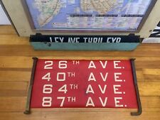NYC QUEENS BUS ROLL SIGN 26TH 40TH 64TH 87TH AVE BAY TERRACE FLUSHING MURRY HILL picture