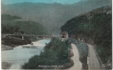 New Zealand Manawatu Gorge Hand Colored Bridge Railroad 1910  NZ  picture