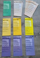 Lot of 12 Continental Airlines Safety Cards Boeing 737 200/300/500/700/800/900 picture