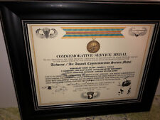AIRBORNE / AIR ASSAULT COMMEMORATIVE SERVICE MEDAL CERTIFICATE ~ Type 1 picture