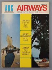 ABC AIRWAYS MAGAZINE FEBRUARY 1969 CONCORDE WORLD AIRWAYS CATHAY PACIFIC KUWAIT picture