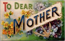 c1910s MOTHER'S DAY Large Letter Postcard 