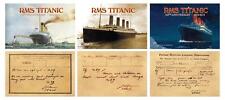 2012 RMS TITANIC * 100th Anniversary * 3 Jumbo Card Set 3.5