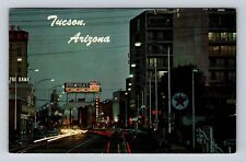 Tucson AZ-Arizona, Downtown, Advertisement, Antique, Vintage c1963 Postcard picture