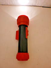 Vintage Flashlight Dorcy Magnet Side Hand Held Red & Black picture