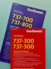 2014  SOUTHWEST AIRLINES SAFETY CARD SET picture