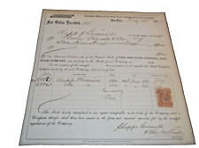 FEBRUARY 1869 NEW YORK CENTRAL NYC CAPITAL STOCK TRANSFER FORM B picture