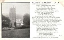 Vintage Postcard 1910's Combe Martin Village Civil Parish Devon England UK picture