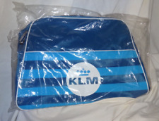 VTG KLM ROYAL DUTCH AIRLINES CARRY ON STRIPED SIZED FABRIC TOTE BAG new picture