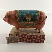 Jim Shore ‘Country Heritage’ Pig 2003 #117142 Statue Figure Figurine with Box picture