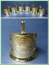 6 pieces Vintage 1930's USSR PODSTAKANNIK Russian Tea Glass Holder #11524 picture