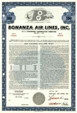 Bonanza Air Lines, Inc. - $100 - Specimen Stocks & Bonds picture