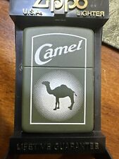 1996 Camel Beast Halo Dark Green Matte Zippo Lighter NEW Rare picture