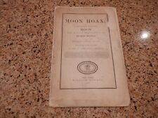1859 63pg booklet The Moon Hoax by Richard Adams Locke, pub in NY William Gowans picture