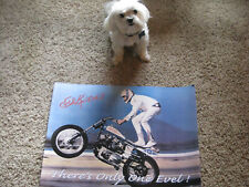 EVEL KNIEVEL STAND UP WHEELIE POSTER 18X24 - THERE IS ONLY ONE EVEL LAST STOCK picture