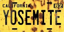YOSEMITE National Park California 1960's Aluminum CA Weathered License plate picture