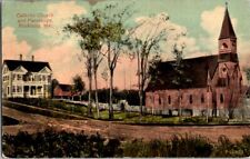 Vintage Postcard Catholic Church Parsonage Rockland ME Maine c.1907-1915   I-018 picture