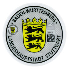 Stuttgart German License Plate Registration Seals for Mercedes-Benz and Porsche picture