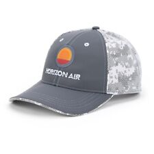 Horizon Air Embroidered Retro Meatball Logo Adjustable Camo Baseball Cap Hat New picture