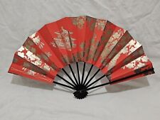 Japanese Folding Fan Sensu Dance Mai-ougi SAKURA Cherry Blossoms Red ~ 20