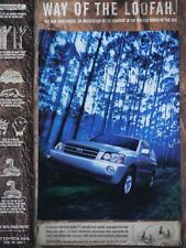2001 Toyota Highlander Vintage Way Of the Loofah Original Print Ad 8.5 x 11