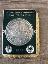 AWESOME GRILL BADGE INTERNATIONAL RALLYE BALTIC 1968 picture
