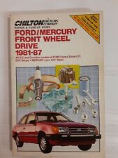 Chilton Ford-Mercury Front Wheel Drive 1981-1987 Repair Guide Ford Escort Mercur picture