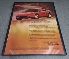 Toyota MR2 Handle With Passion 1991 Print Ad Framed 8.5x11  picture