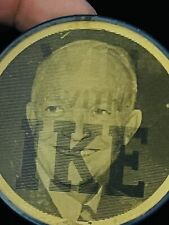 1950s “WIN WITH IKE” Ike Eisenhower Lenticular Pinback Button President Campain picture