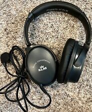 KLM Royal Dutch Airlines Business Headphones First Class Over Ear Noise Cancel picture