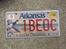 2014 Arkansas Mallard Duck License Plate Wildlife Hunt Hunting Ducks Unlimited picture