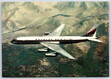 Airplane Postcard McDonnell Douglas DC-8 Super 62 Plane Stats Italy Issue CP6 picture