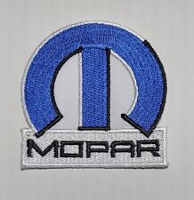 MOPAR BLUE WHITE & BLACK EMBROIDERED IRON ON PATCHES Est. 3 picture