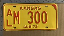 1973 Kansas license plate AL M 300 Allen FUN COLOR repaint 13621 picture