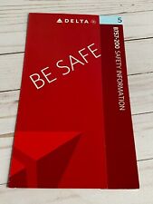 Delta Airlines Boeing 757-200 Safety Card - 3/08 picture
