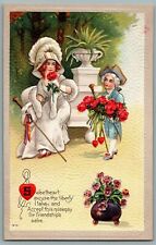 Embossed Illustrated Postcard~ Romance~ Sweetheart Excuse The Liberty I Take  picture