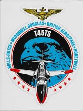 US NAVY T45TS Sticker ROLLS ROYCE McDonnell Douglas BAE SPERRY AVIATION picture