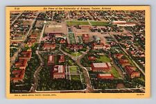 Tucson AZ-Arizona, Aerial Of University Of Arizona, Antique, Vintage Postcard picture